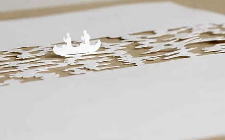Paper cut down the river 2 Paper cut down the river 2