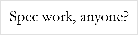 spec work